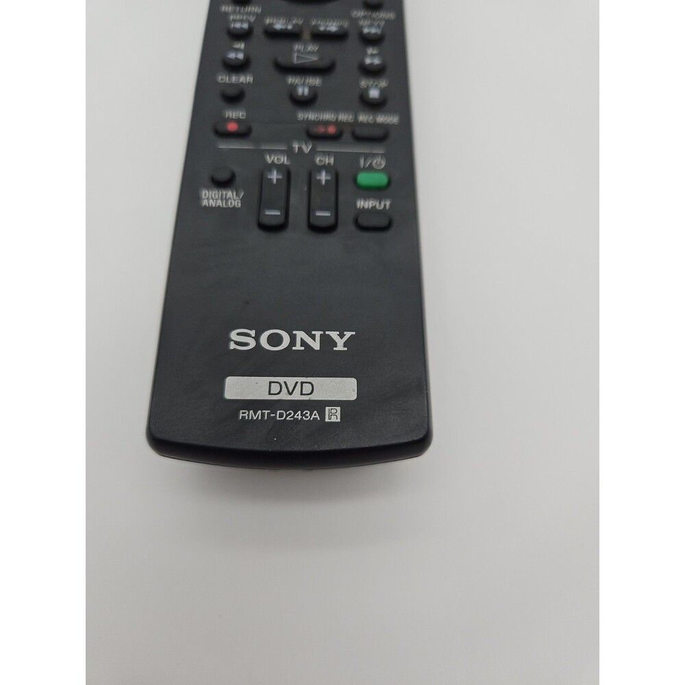 Genuine RMT-D243A For Sony DVD Recorder Remote Control RDR-GXD255 RDR-GX355‎ - Picture 2 of 9